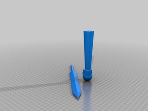 Kreuzritter Dolch Requisiten Schädel Templer 3d print model - Mito3D