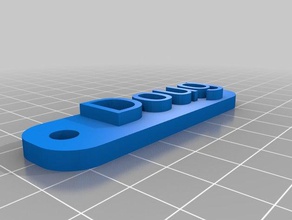 mon personnalisés simple trousseau de clés des signes logos 3d print model - Mito3D