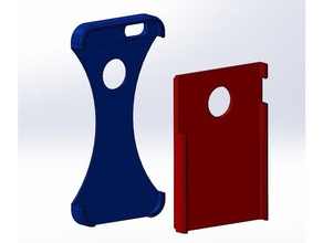 iphone 6 cas 2-partie mobile flexible de filament l'iphone phonecase 3d print model - Mito3D