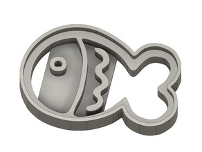 mini fish biscuit octonauts cookie cutter kitchen dining dog treat 3d print model - Mito3D