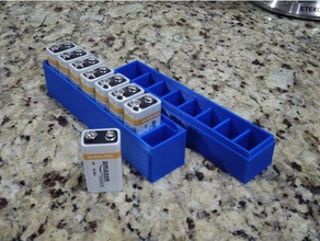 Pile 9v cas cuisine à manger titulaire support de batterie 3d print model - Mito3D
