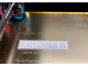 railcore ii logo 3d printing tests 3d print model - Mito3D