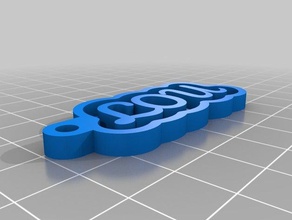 lou Anahtarlık özelleştirilmiş 3d print model - Mito3D