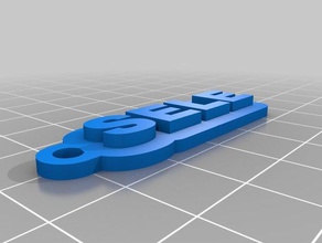 sele Anahtarlık özelleştirilmiş 3d print model - Mito3D