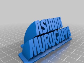 name plate office customized 3d print model - Mito3D