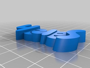 sarah key fob chaveiros personalizado 3d print model - Mito3D