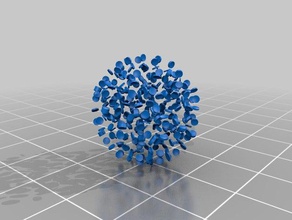 random sphere agglomerats anschließen Anleihen &epsilon44 14 mm Band Modelle 3d print model - Mito3D