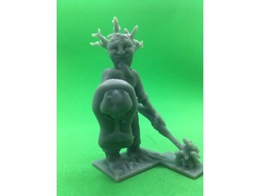 druid elçisi oyunlar dd mini sopa Kalkan ağaç woods 3d print model - Mito3D