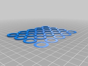 my customized washer assortment diy 3d print model - Mito3D