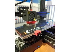 ender 3 binder clip de sujeción 3d la impresora accesorios creality cama cristal 3d print model - Mito3D