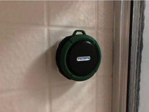 shower bluetooth speaker mount bathroom bracket holder media center stereo 3d print model - Mito3D
