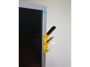 basit bir usb stick sahibi bilgisayar monitörü 3d print model - Mito3D