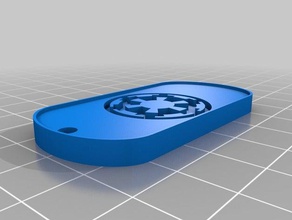 impero portachiavi dogtag 3d stampa 3d print model - Mito3D