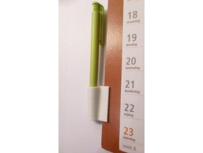 calendar pen holder gadgets ballpen ballpoint pencil pencilholder 3d print model - Mito3D