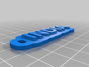 4 i portachiavi personalizzato 3d print model - Mito3D