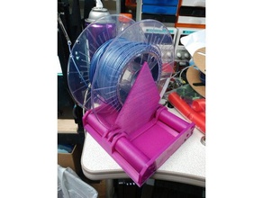 duplo filamento de suporte do rolo rolamentos 3d a impressora os acessórios titular spool 3d print model - Mito3D