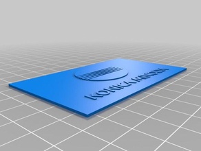 konica minolta-logo-plaket andere 3d print model - Mito3D