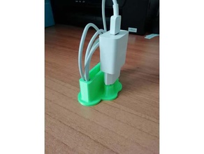 support chargeur mobile phone 3d print model - Mito3D