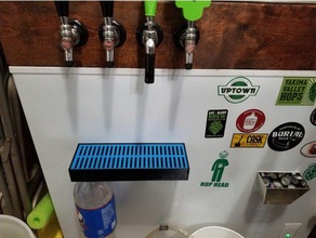 kegerator keezer drink bottle drip tray diy homebrew homebrewing internal features 3d print model - Mito3D