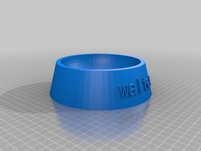 walter bowl pets customized 3d print model - Mito3D