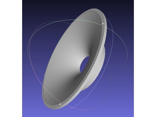 dalga scanspeak tweeter müzik tarama-konuş kılavuzu tarama konuşun konuşmak 3D print model - Mito3D