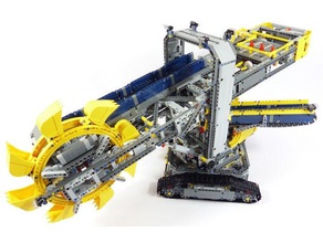cardan transmission gimbal lego 42055 construction toys excavator technic shovel 3d print model - Mito3D