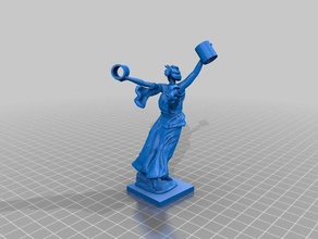 patria empates de la oficina titular un lápiz estatua 3d print model - Mito3D
