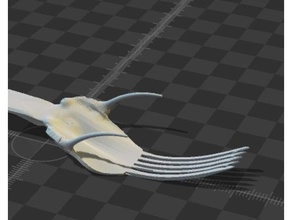 feng shui food fork rebellious unruly kitchen dining 3d print model - Mito3D