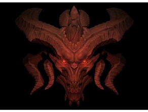 prime evil sculptures blizzard devil diablo iii head 3d print model - Mito3D