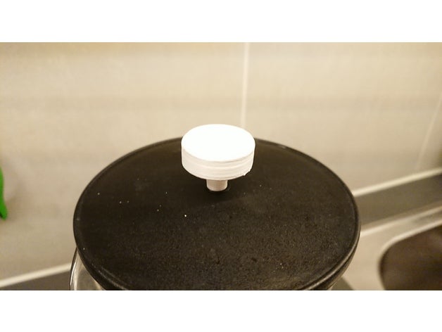 coffee press knob ikea upphetta similar replacement parts 3D print model - Mito3D