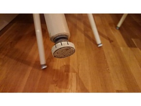 sedia dispositivo di scorrimento piedi rotondi cucina pranzo 3d print model - Mito3D