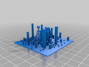 futuristic city 3d printing 3d print model - Mito3D