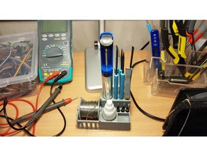solder dispenser tools holder electronics soldering aid tool 3d print model - Mito3D