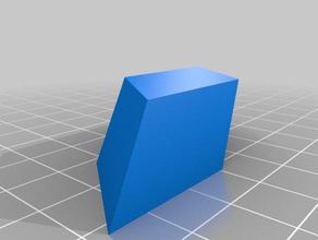 parallelepiped prism parallelogram base 3d printing 3d print model - Mito3D