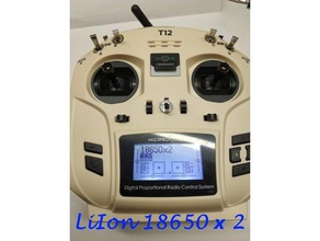 remote control transmitter jumper t12 box li-ion batteries 18650 rc vehicles 3d print model - Mito3D
