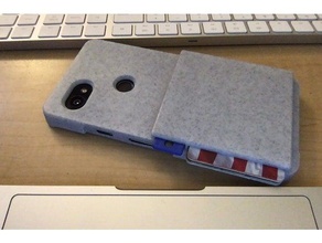 zostays pixel 2 xl de cas mobile téléphone porte-monnaie yubikey 3d print model - Mito3D