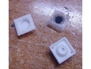 silicone rubber dome switch casting mold electronics button 3d print model - Mito3D