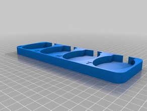 holder 4 toothbrush chargers bathroom 3d print model - Mito3D