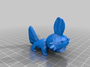 mudkip sculptures figurine poke pokeball pokemon 3d print model - Mito3D