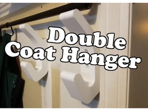 double coat hanger household hook nsfw 3d print model - Mito3D