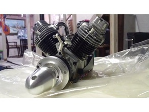 enya vt-240 bell crank rc vehicles 4 stroke engine control horn vt 240 vt240 glow plug 3d print model - Mito3D