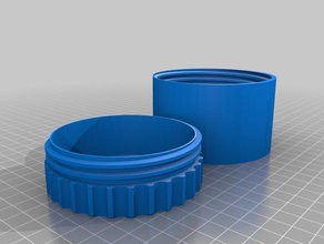 my customized cylindrical box screw top tool holders boxes 3d print model - Mito3D