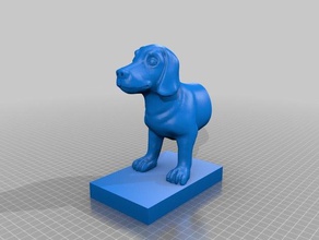 dog book holder scans replicas stop 3d print model - Mito3D