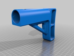 adjustable nerf stock 3d printing 3d print model - Mito3D