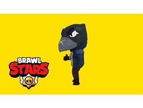 crow brawl stars 3d printing raven video game 3d print model - Mito3D