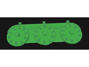 three dial counter hit points dungeons dragons games 3d print model - Mito3D