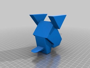 blocky anatra animali 3d print model - Mito3D