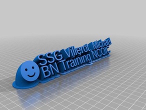 mike nameplate office customized 3d print model - Mito3D