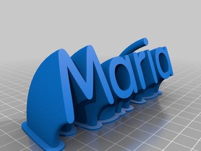 maria 2 office personalizado 3d print model - Mito3D