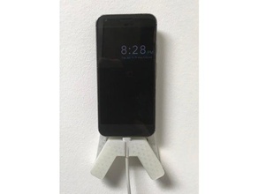 popsocket montaggio a muro del telefono mobile porta-cellulare cellulare stand di parete titolare supporto per smartphone 3d print model - Mito3D